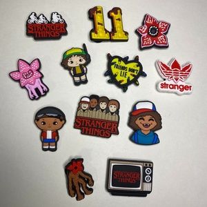 Stranger Things Show Crocs Charms Shoe Accessories 12 Pieces